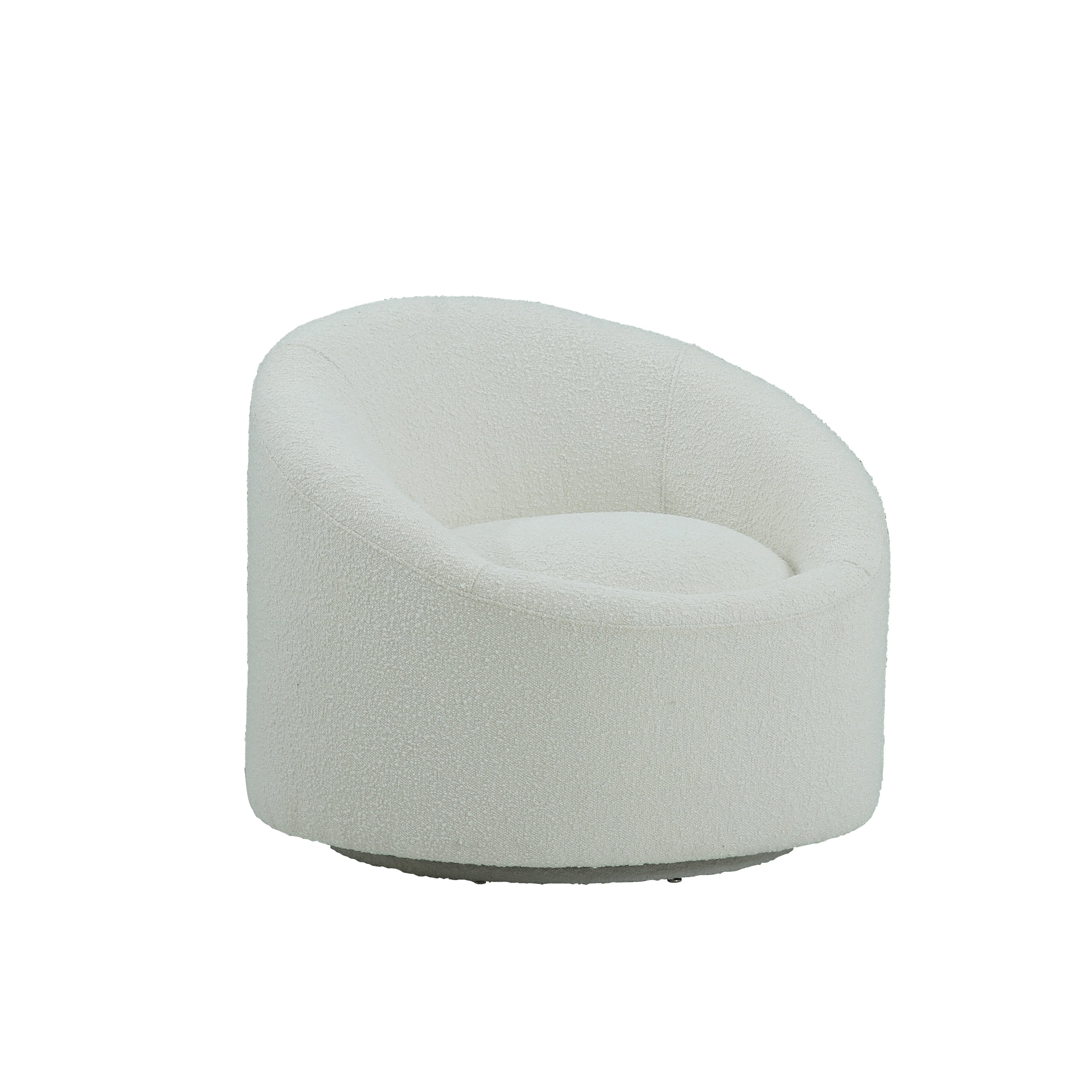 Pasargad Home Sienna Collection Modern Swivel Chair Grey