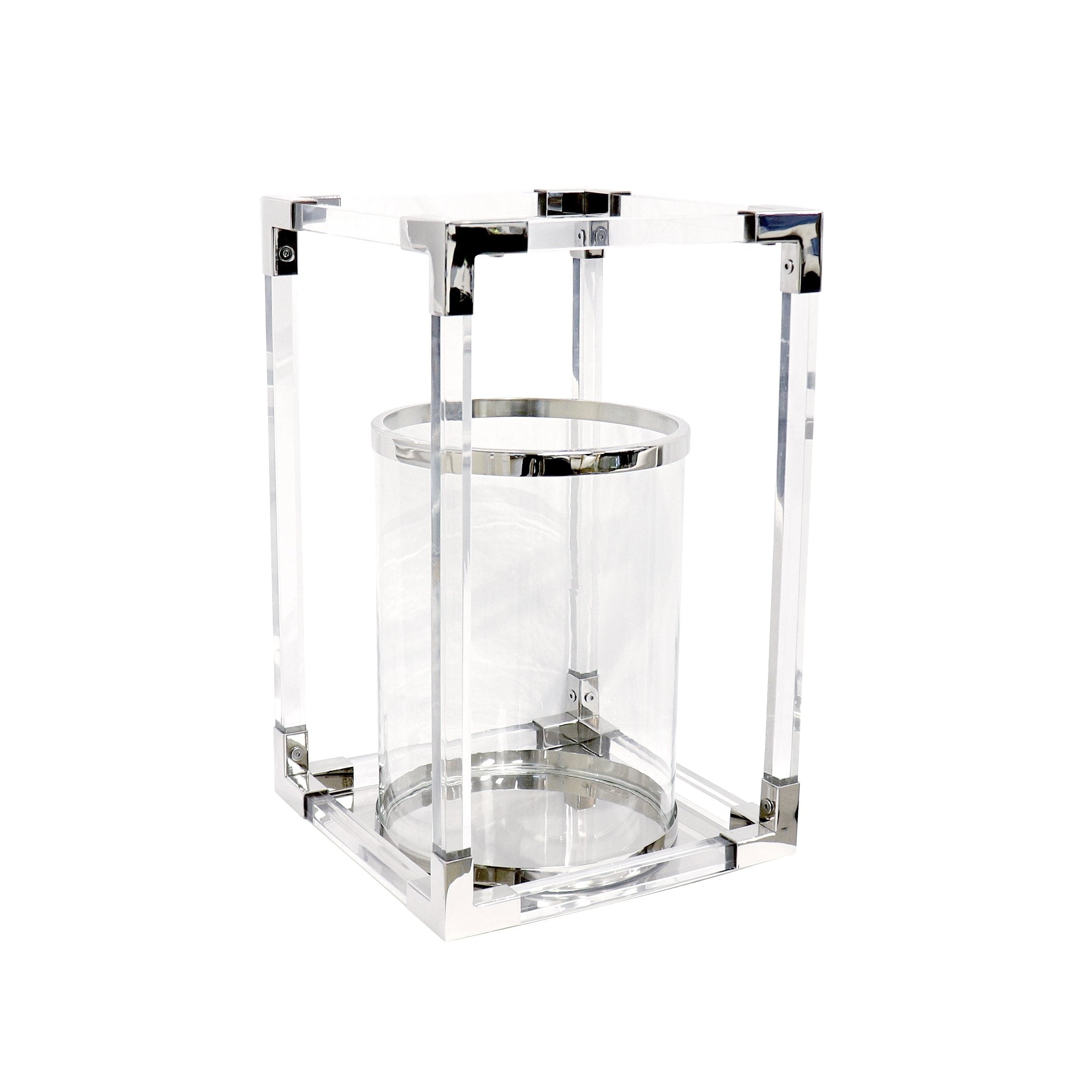 Pasargad Home Soren Steel Glass Lantern