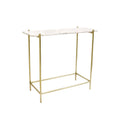 Pasargad Home Vasto Marble Stainless Steel Console