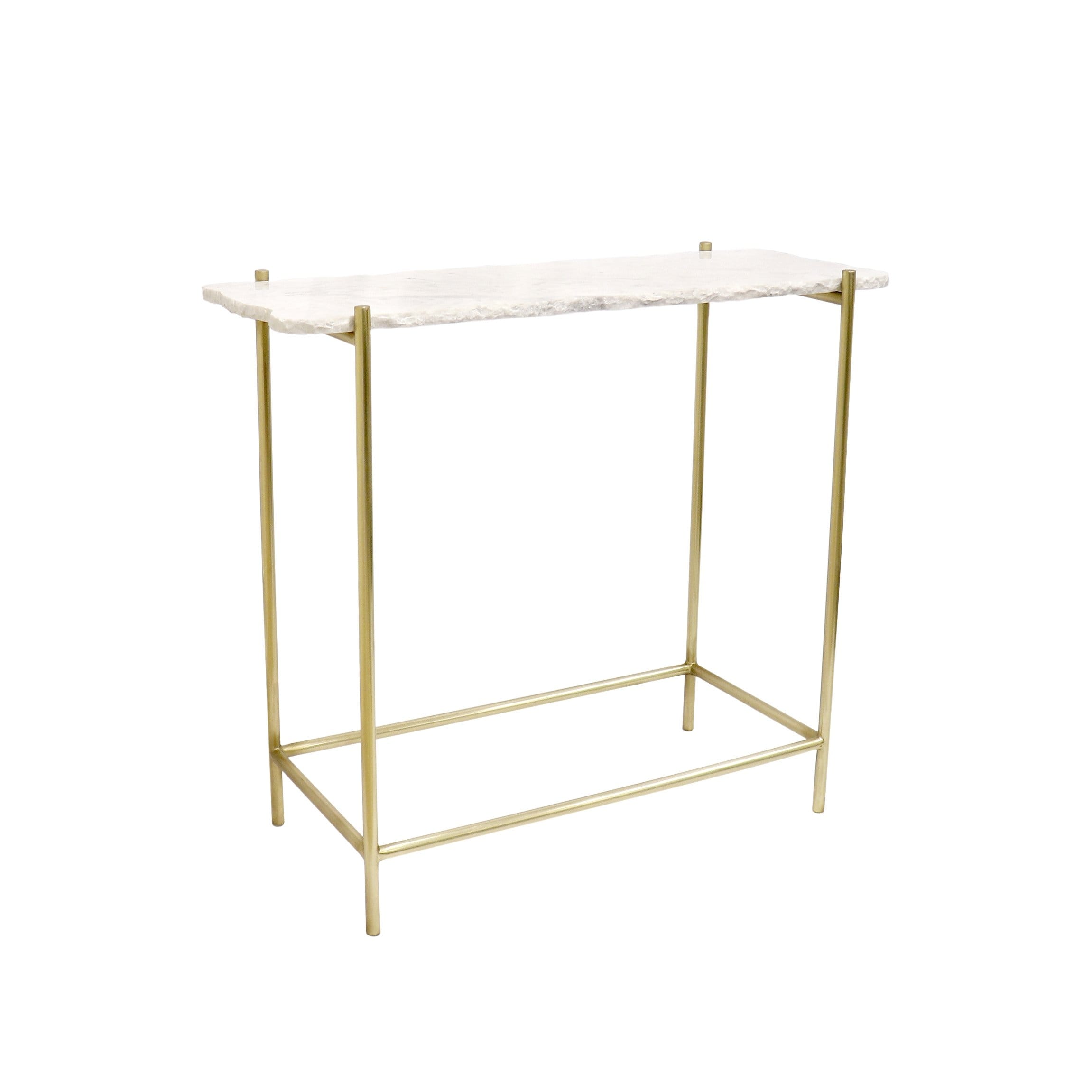 Pasargad Home Vasto Marble Stainless Steel Console