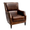 Pasargad Home Vicenza Collection Wing Chair Brown