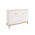 Pasargad Home Victoria Ivory Sideboard With Bronze Metal Frame
