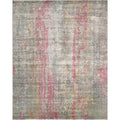 Pasargad Modern Gemstone Hand Knotted Bsilk Wool Rug Multi