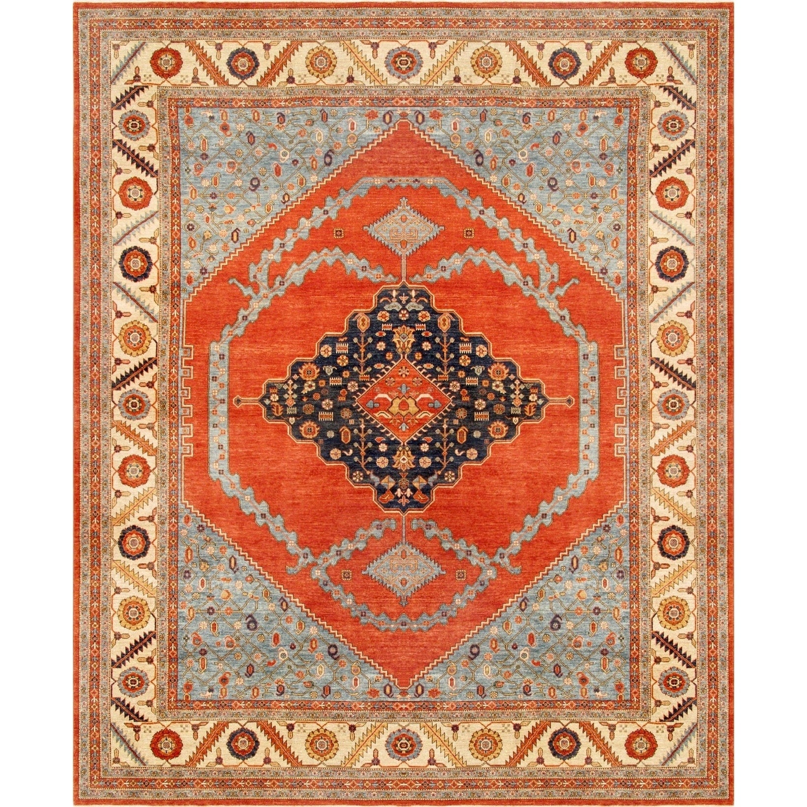 Pasargad Serapi Collection Hand Knotted Wool Area Rug 12 1 X 15 1