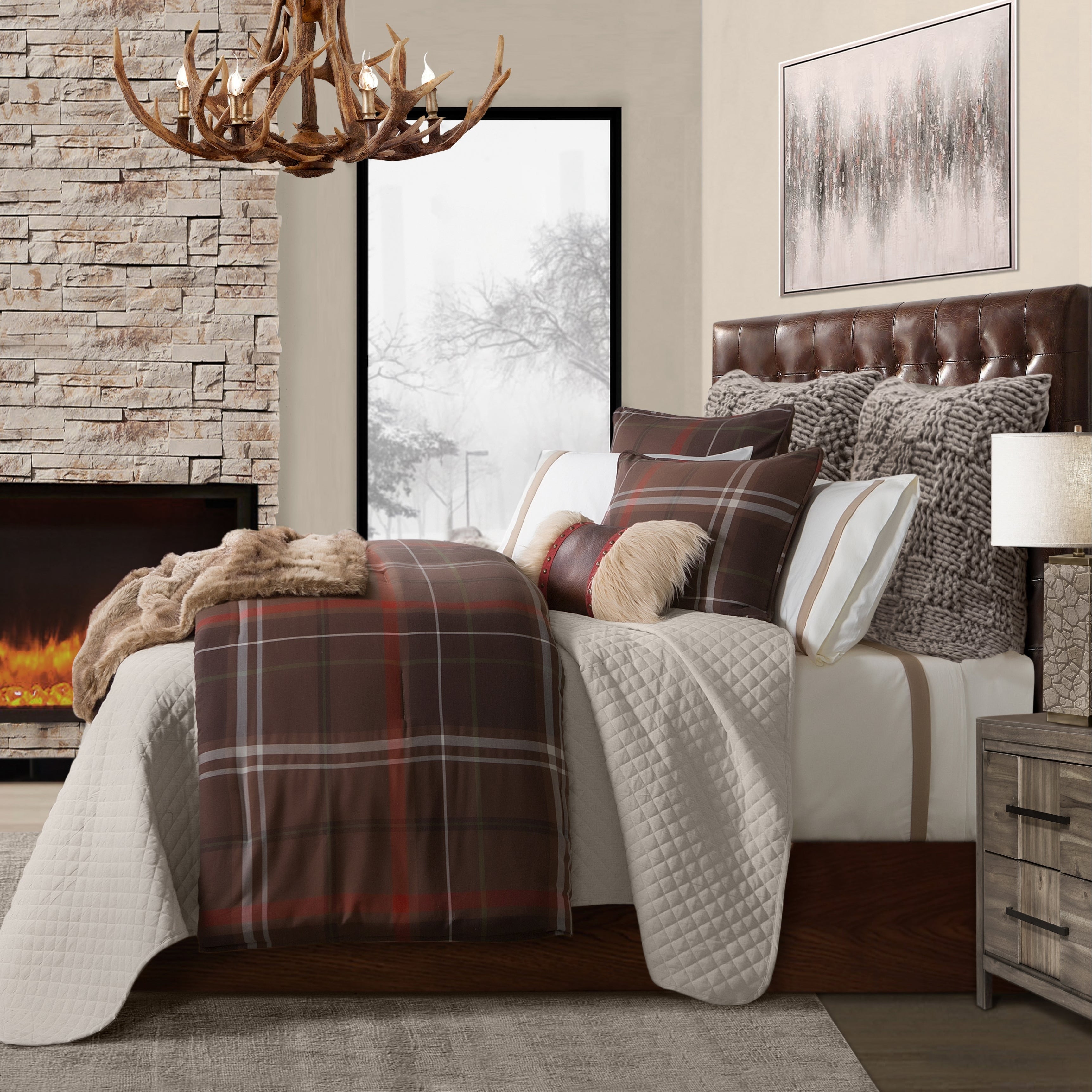 Hiend Accents 3 Pc Jackson Comforter Set King