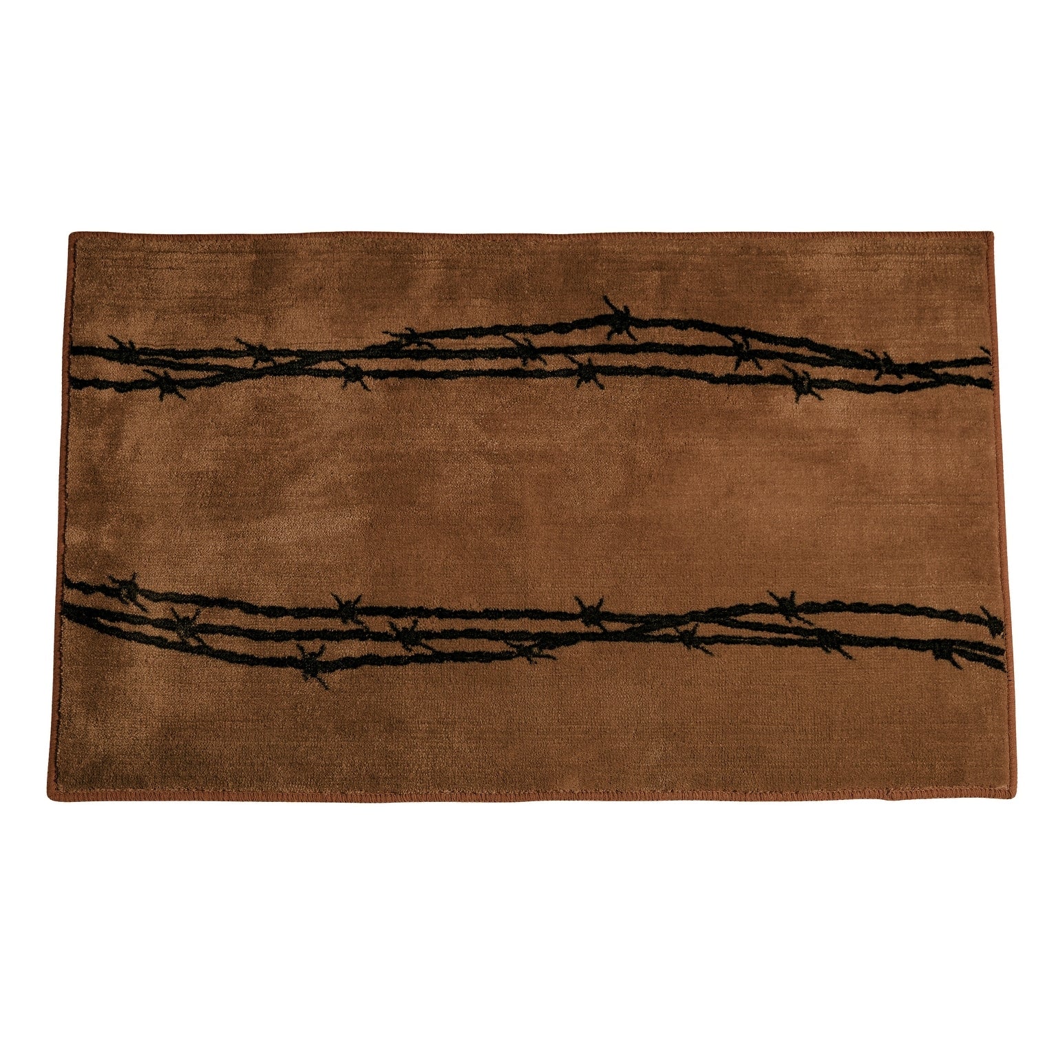 Hiend Accents Barbwire Print 24 X 36 Acrylic Rug