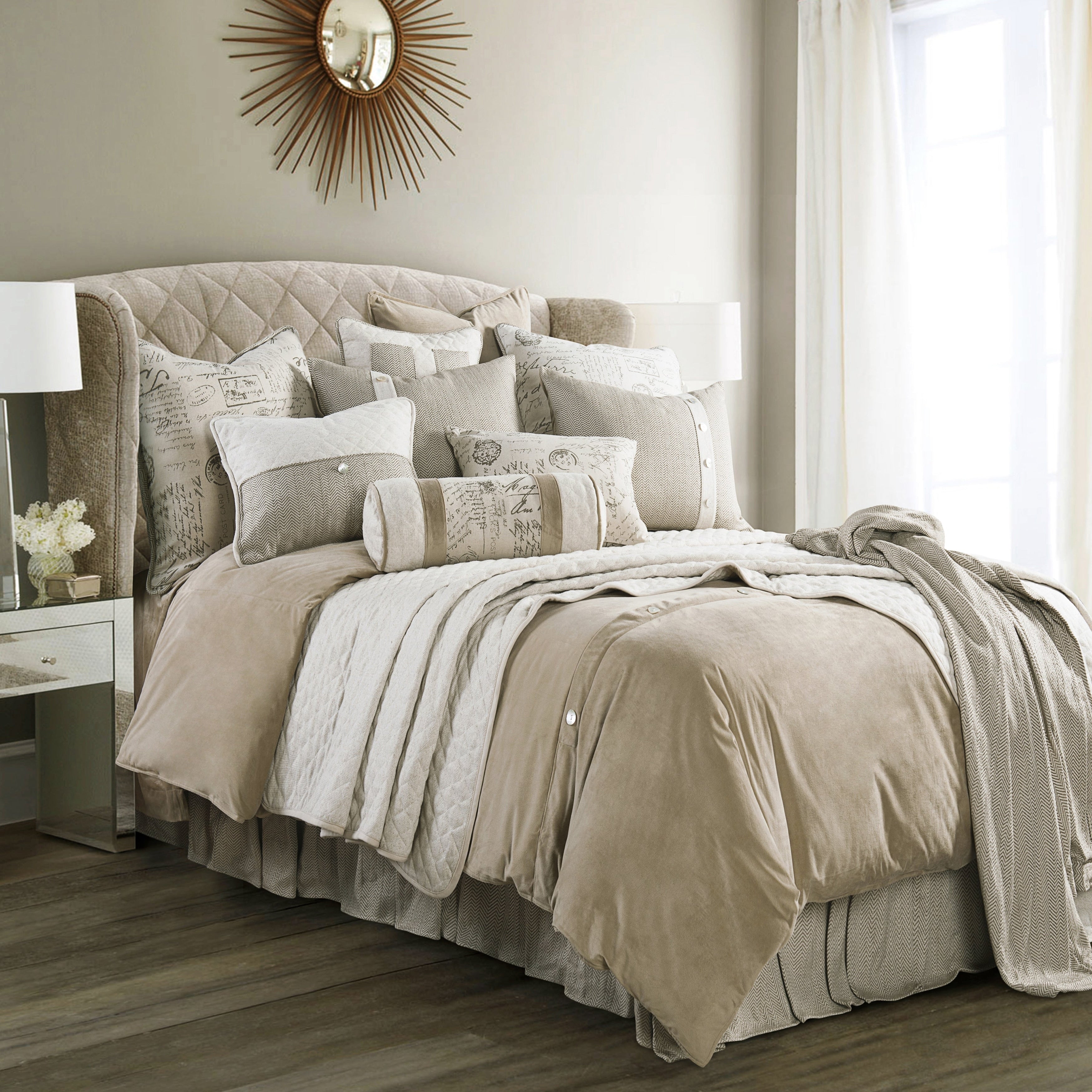 Hiend Accents Fairfield Sand Duvet Cover Shams Not Included