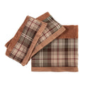 3 Pc Forest Pines Plaid Towel Set 3Sizes Cream