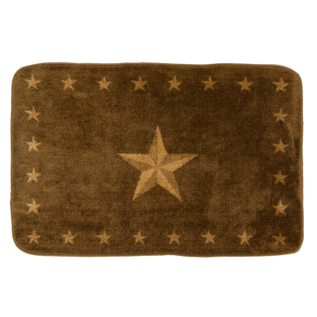 Hiend Accents Star Dark Chocolate Acrylic Bath Rug 2 X 3 2 X 3