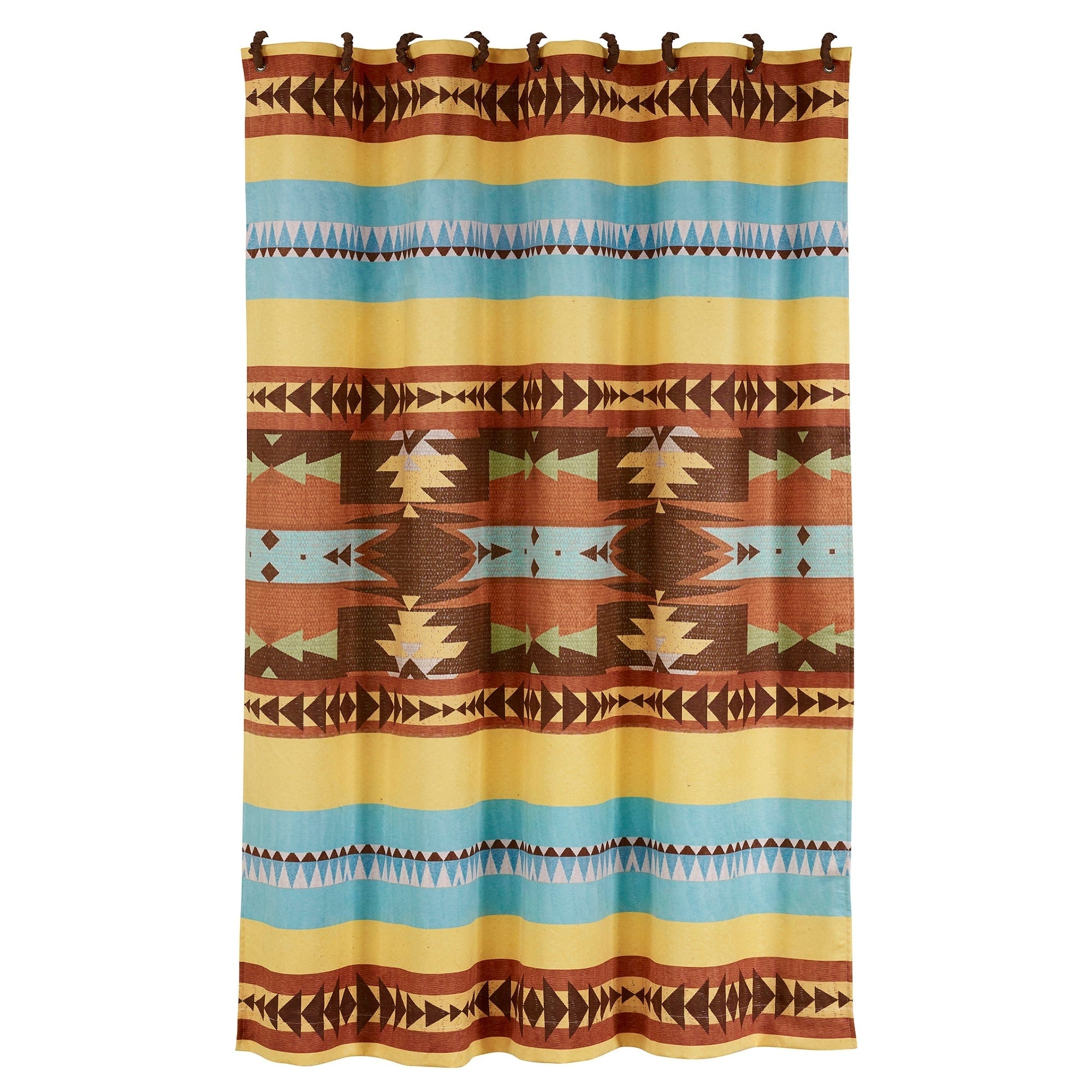 Hiend Accents Meza Southwest Shower Curtain 72X72