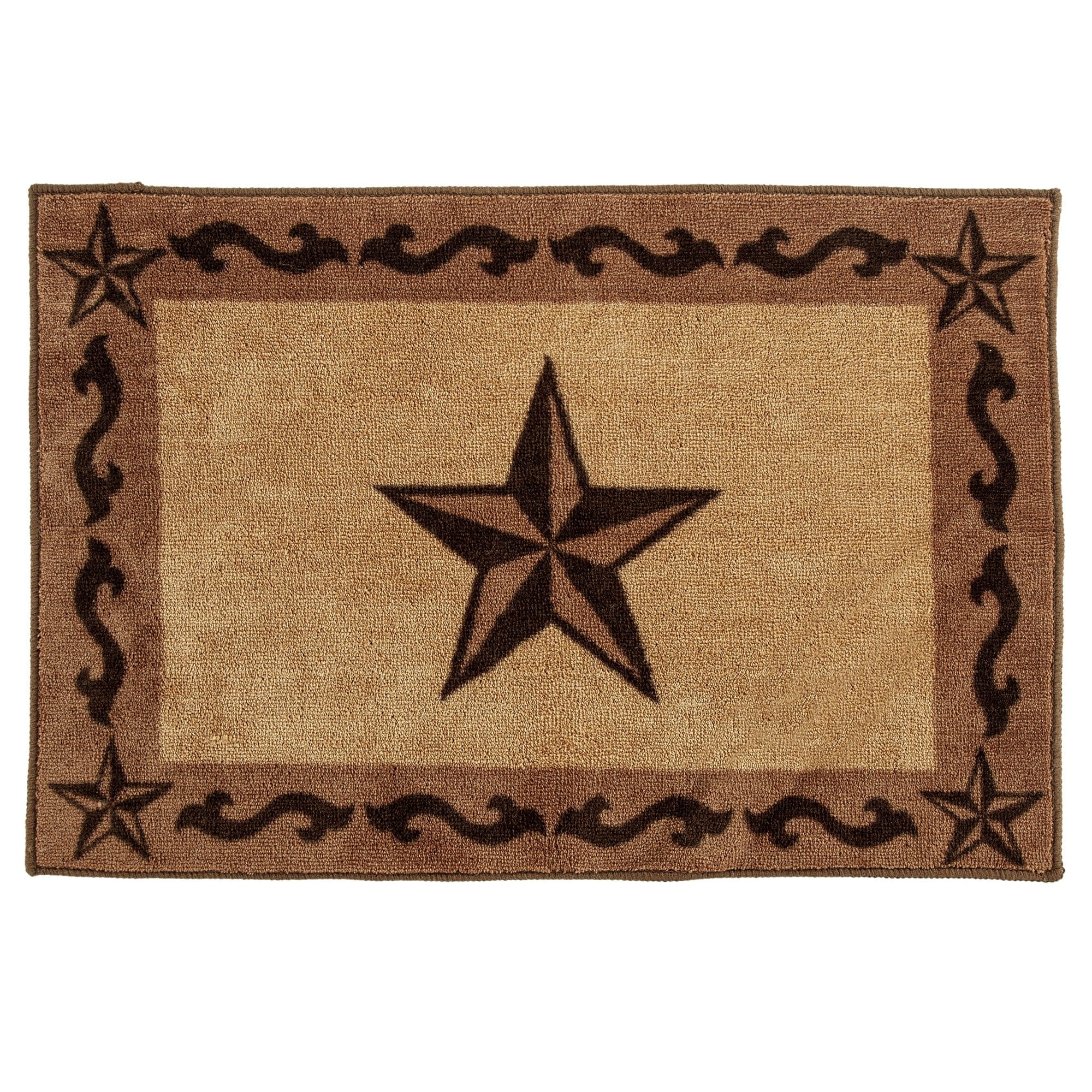 Hiend Accents Star Print Bath Rug 24 X 36