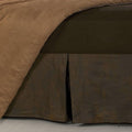 Hiend Accents Faux Leather 16 Inch Drop Bedskirt