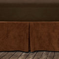 Hiend Accents Copper Microfiber Suede Bedskirt
