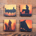 Hiend Accents Cowboy Coasters Set Of 4