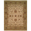 Pasha Ivory Gold Wool Hand Knotted Area Rug