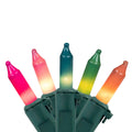 50Ct Pastel Multi Color Mini Easter Light Set 10Ft Green Wire N A