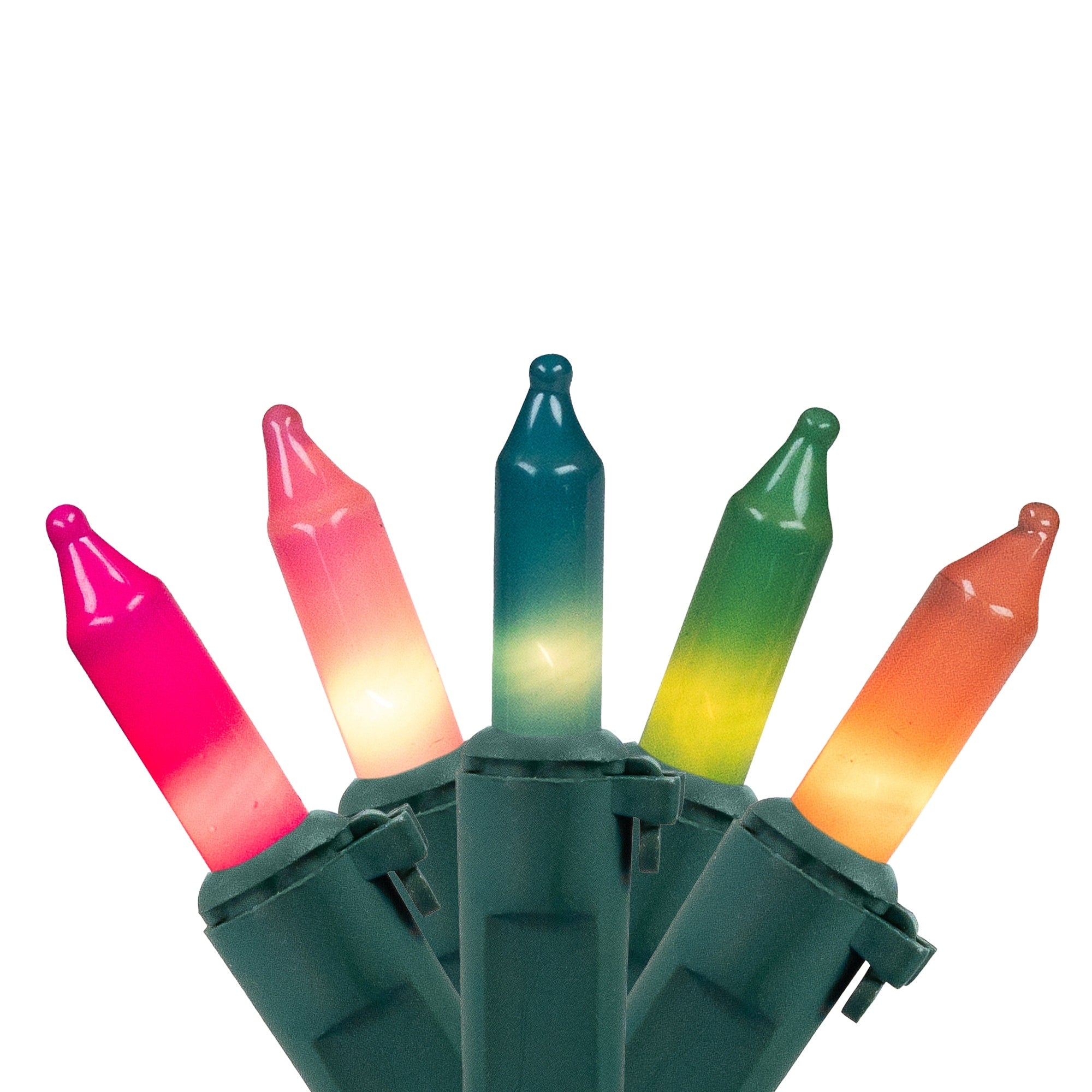 50Ct Pastel Multi Color Mini Easter Light Set 10Ft Green Wire N A