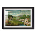 Pastoral Landscape With C 1875 1880 Henri Rousseau Custom Framed Print