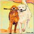Pat Sanders White Stick With Me Canvas Art