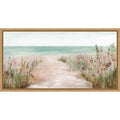 Pathway To The Sea By Pi Studio Framed Canvas Wall Art Print