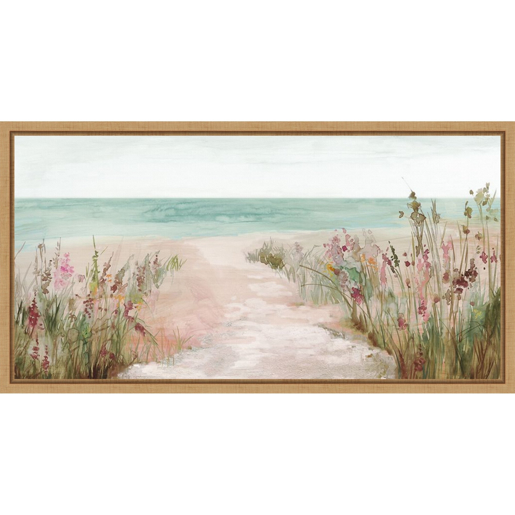 Pathway To The Sea By Pi Studio Framed Canvas Wall Art Print