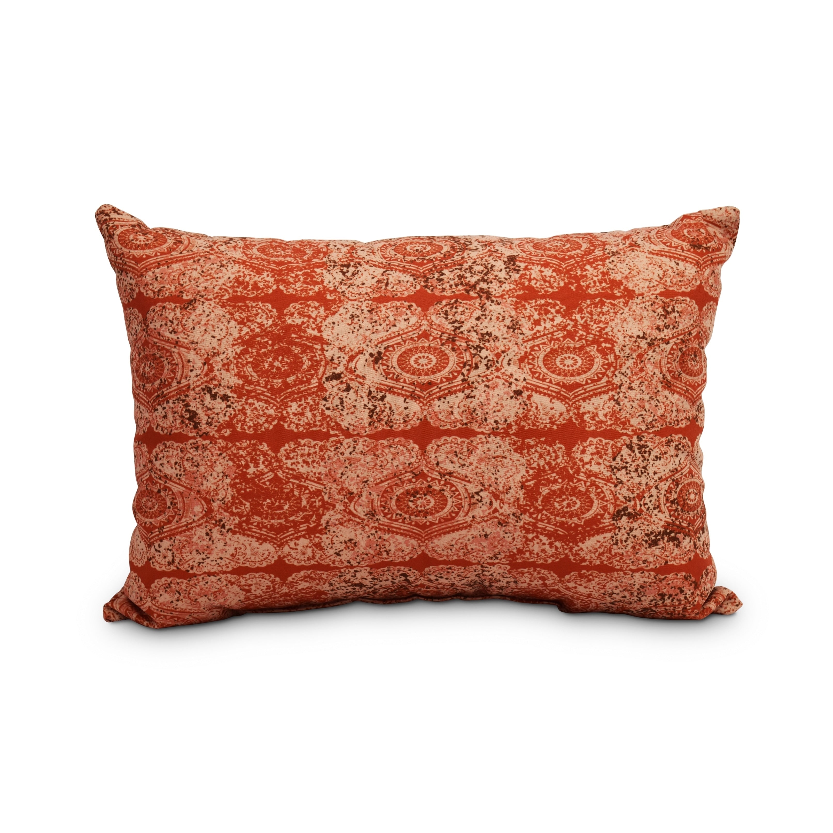 Patina 14 X 20 Inch Orange Rust Decorative Abstract Outdoor Throw Pillow