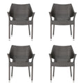 Patio Chair Dining Chair Set Of 4 Outdoor Wicker Chair Leisure Chair Club Chair Arm Chair Reading Chair