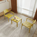 Patio Chat Set With 2 Club Chairs Coffee Table Outdoor Conversation Set Bistro Set For Garden Pooliside