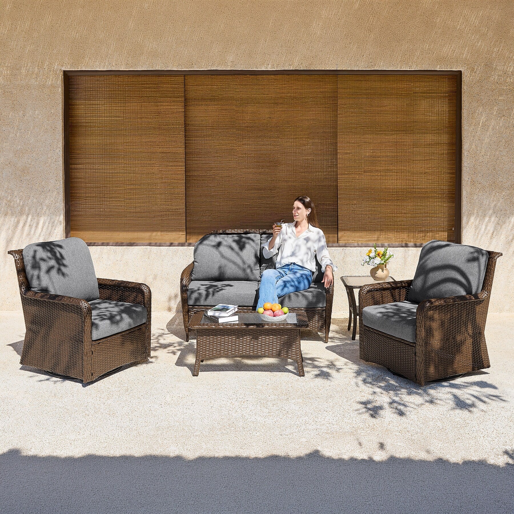 Patio Conversation Sets With Cushions