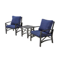 Patio Festival 3 Piece Outdoor Conversation Chatting Set W Cushions