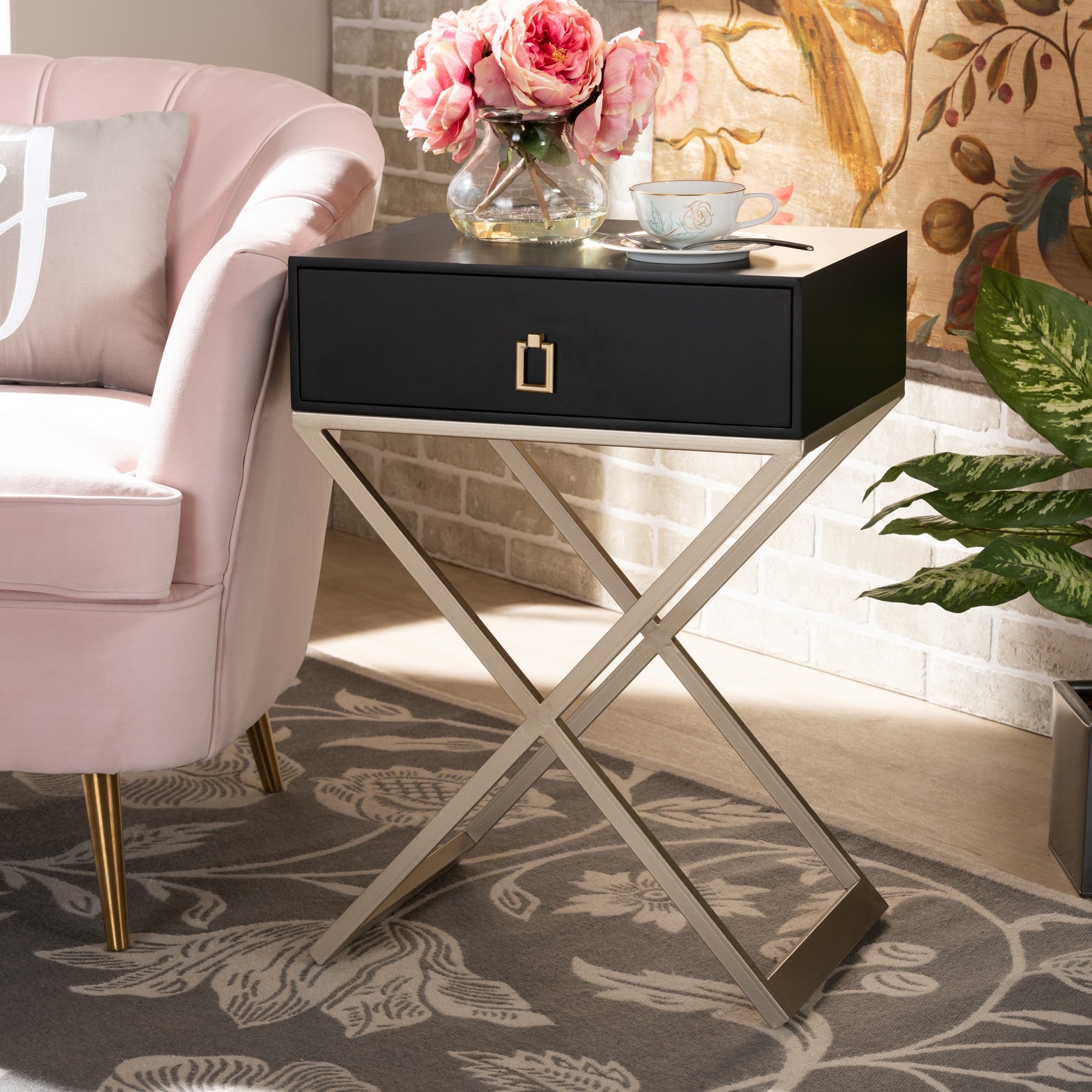 Patricia Modern And Contemporary 1 Drawer Nightstand