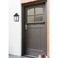 Afx Patriot 1 Light Black Led Outdoor Sconce White Glass Shade