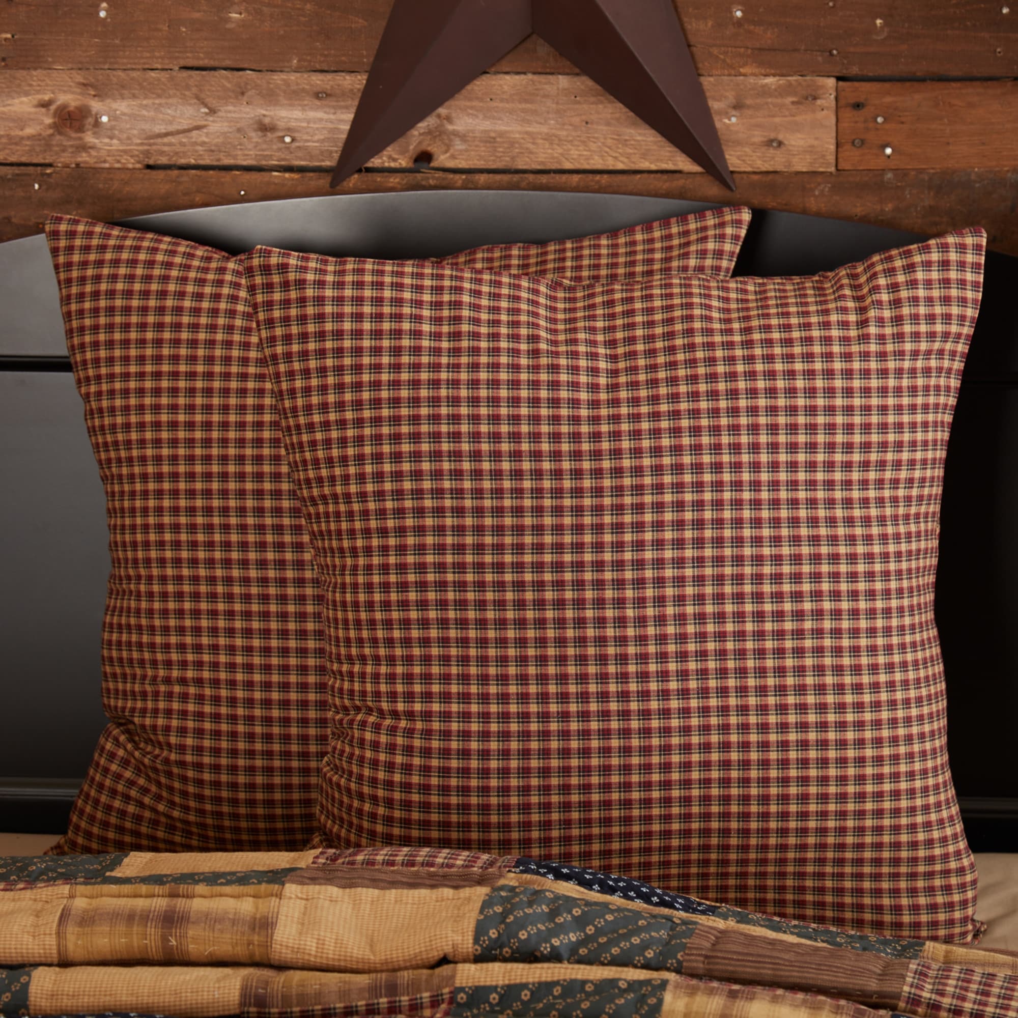 Patriotic Patch Cotton Euro Sham