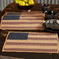 Patriotic Patch Quilted Placemat Set Of 6