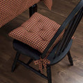Vhc Patriotic Patch Deep Red Primitive Americana Tabletop Kitchen Plaid Chair Pad