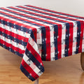 Checkered And Stars Tablecloth