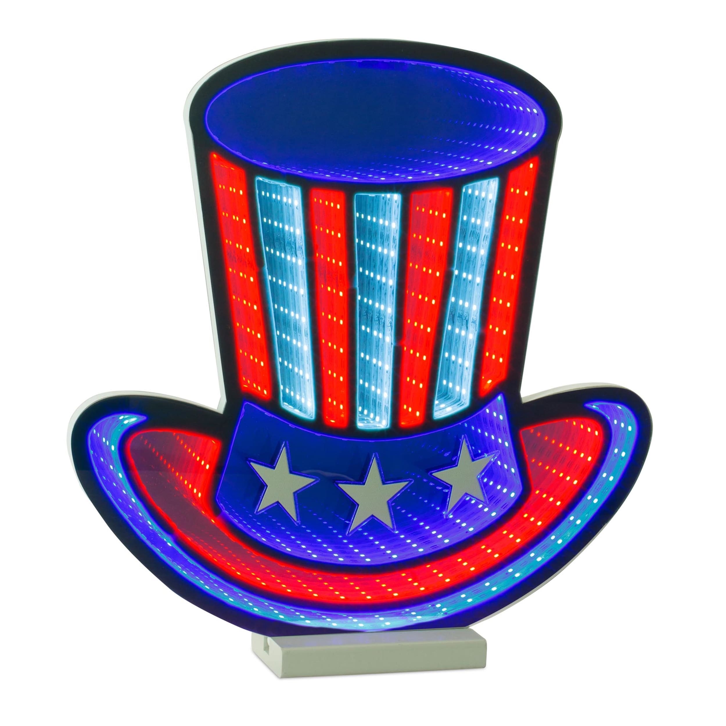 Patriotic Uncle Sam Hat Ekkolight 14.5 H