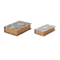 Patterned Decorative Book Box Set Of 2