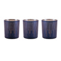 Patterned Glass Votive Holder Set Of 3