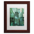 Patty Tuggle Antique Bottles White Matte Wood Framed Wall Art