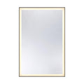 Paulding Led Rectangle Frontlit Mirror With Black Frame