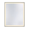 Paulding Led Rectangle Frontlit Mirror With Black Frame