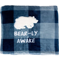 Pavilion Bear Ly Awake Royal Plush Blanket