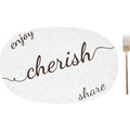 Pavilion Cherish Ceramic Platter With Serving Fork 17