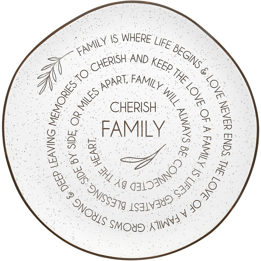 Pavilion Cherish Family 10.5 Ceramic Plate 10.5