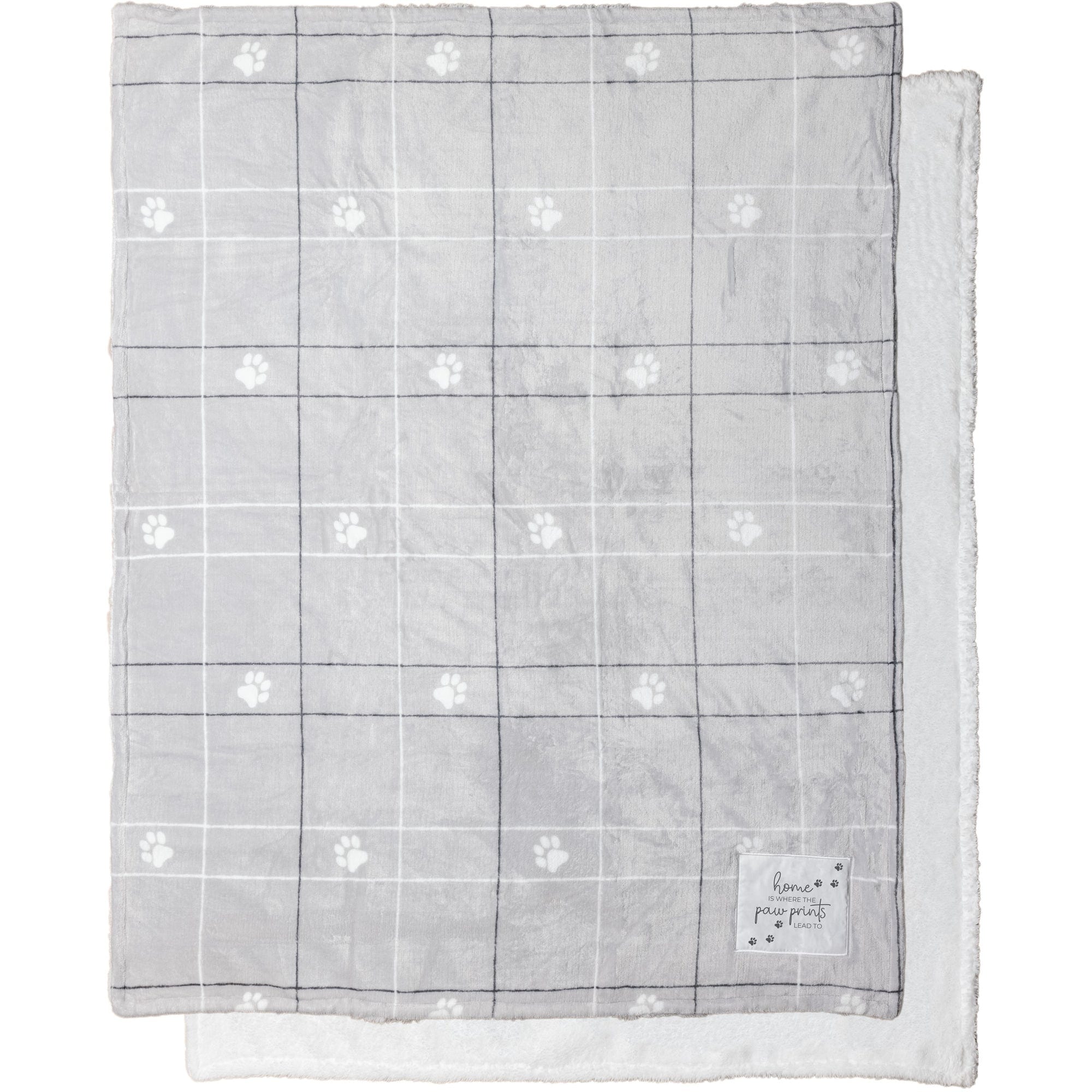 Pavilion Home Is Where The Paw Prints Lead To Plush Blanket