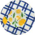 Pavilion Lemons Glass Platter With Bowl 11.5