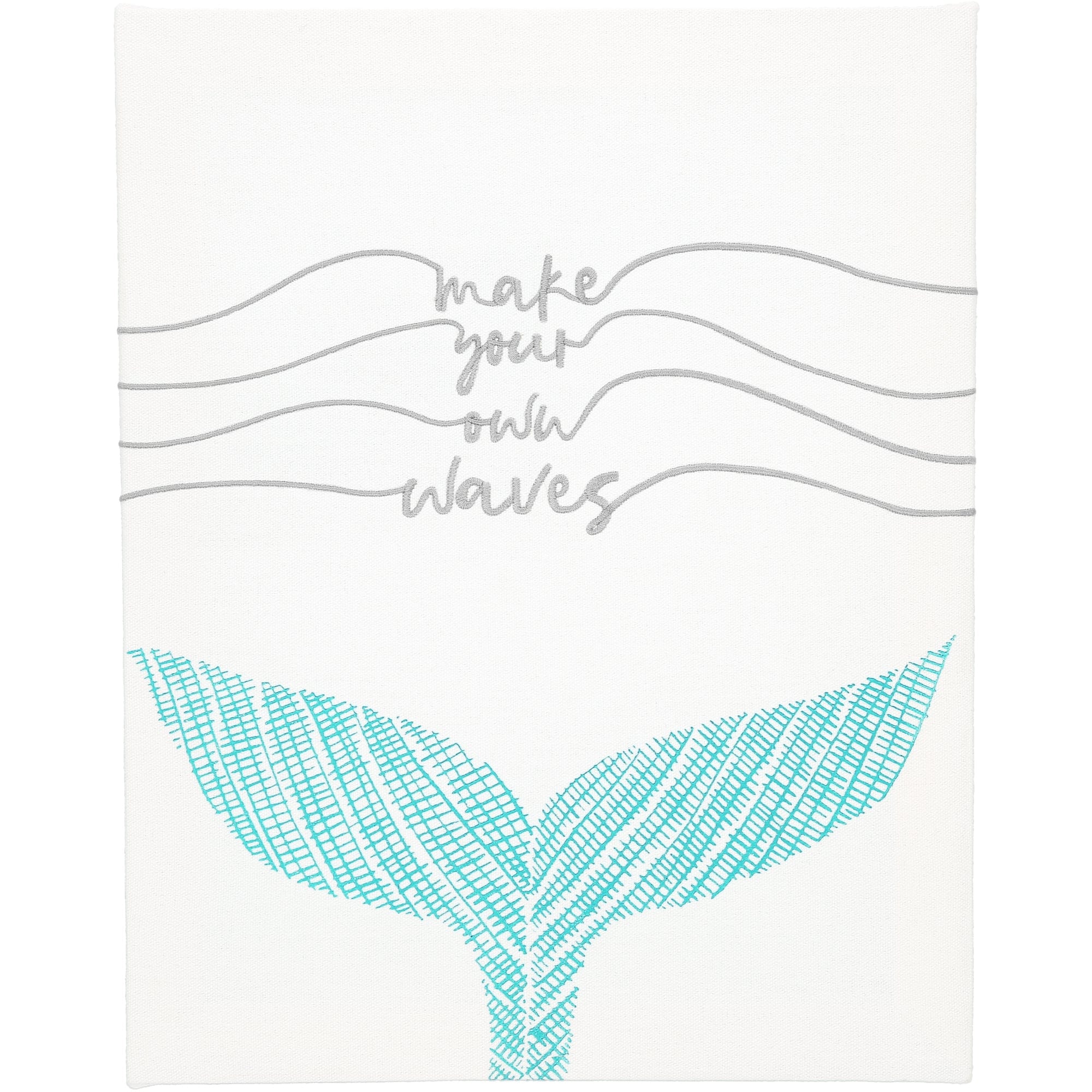 Pavilion Make Your Own Waves Embroidered Plaque 12 X 15