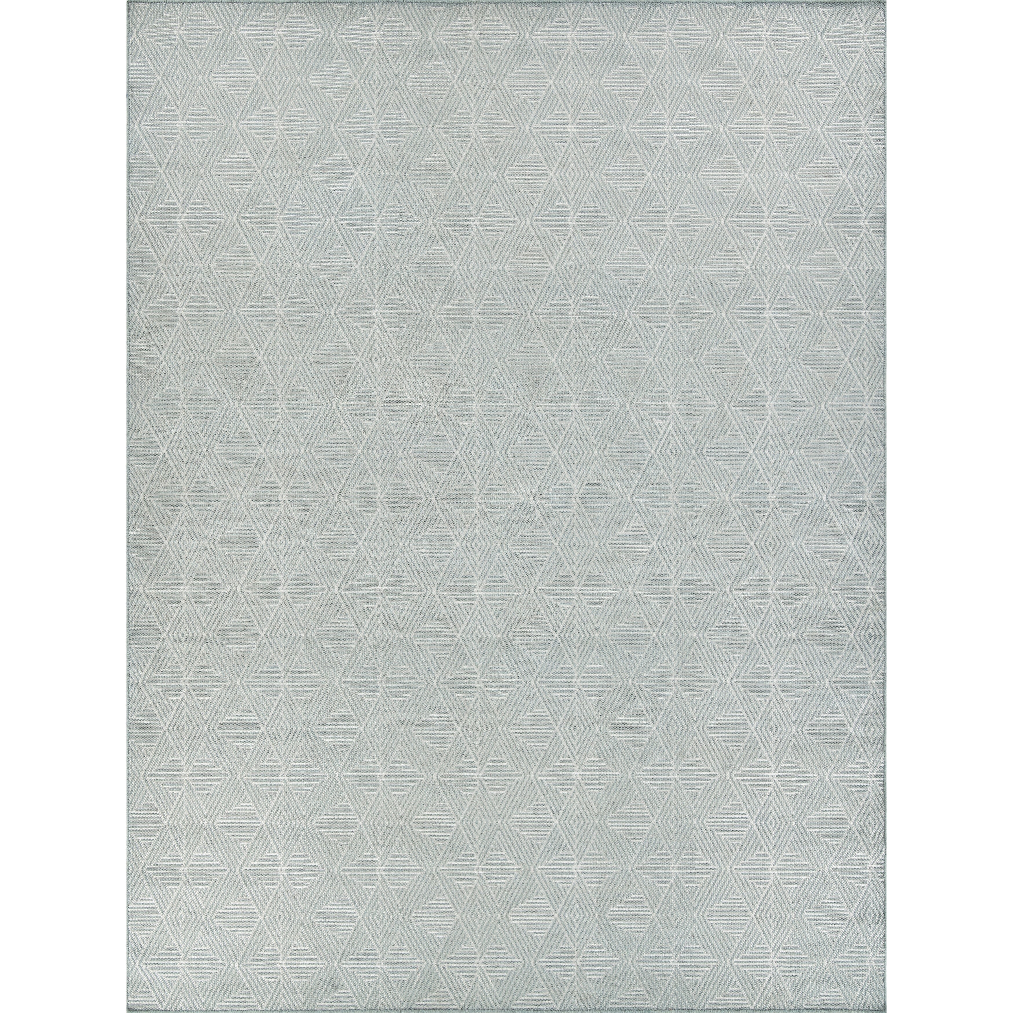 Pavilion Flatweave Wool Polyester Denim Area Rug