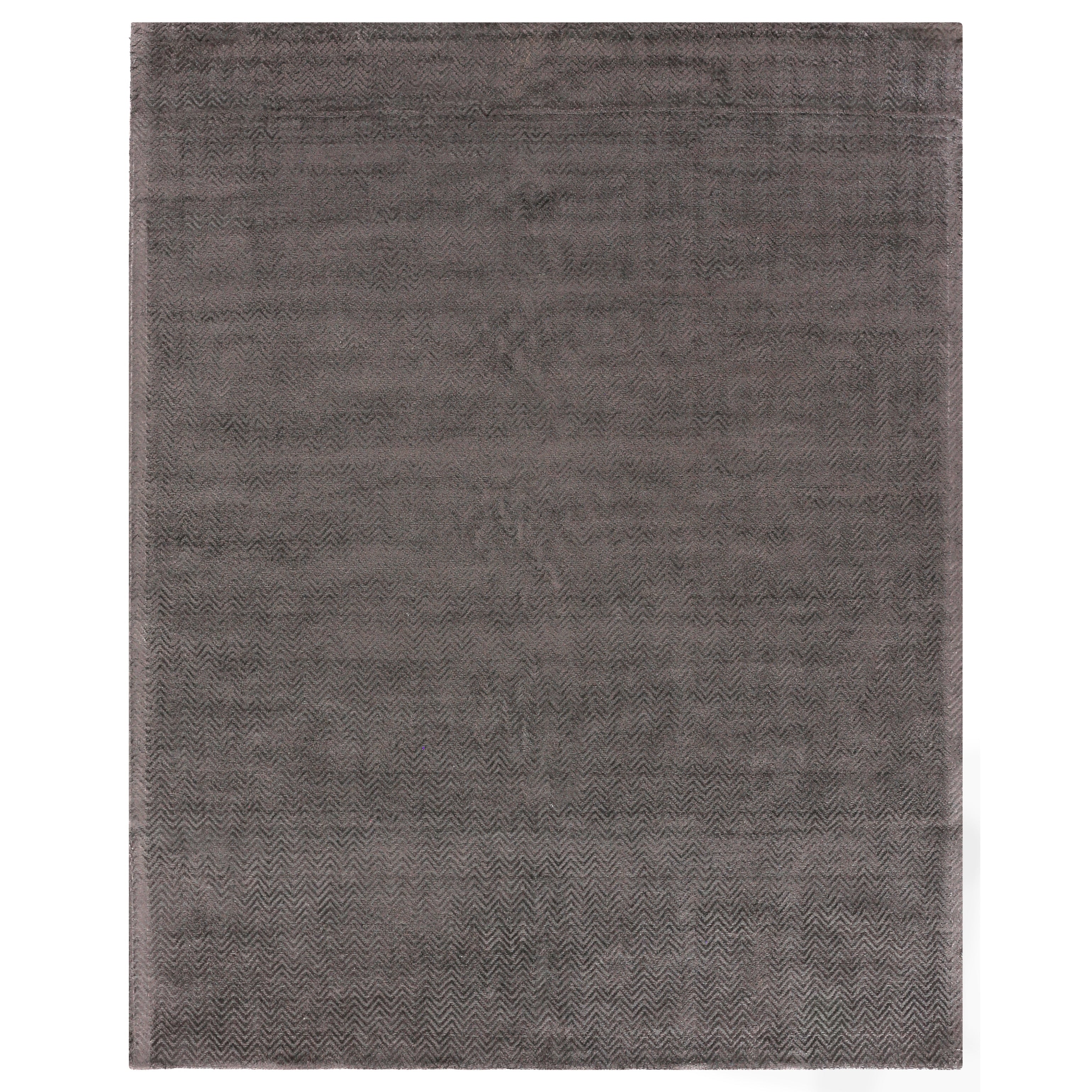Pavo Handloomed Tencel Dark Gray Area Rug 12 X 15